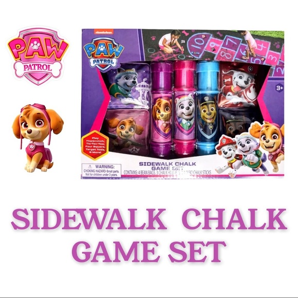 Nickelodeon Paw Patrol Sidewalk Chalk Game Set - Picture 2 of 8